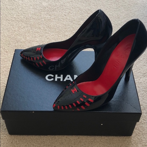 CHANEL Shoes - $765 Authentic Chanel pump heels RARE